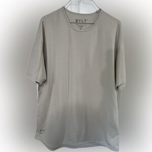 BYLT Basics Men's Drop-cut Cream T-Shirt (XL)